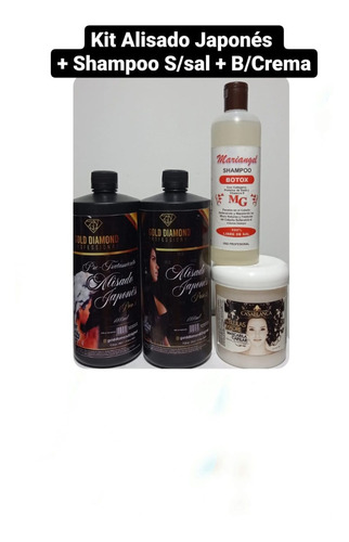 Alisado Japonés Gold 4productos - g a $26