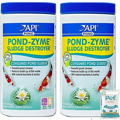 (2 Pack) Api Pondzyme Sludge Destroyer Pond Cleaner 16o...