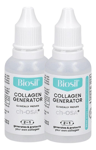 Biosil Generador De Colageno  Gotas De 1 Onza Liquida, Paqu