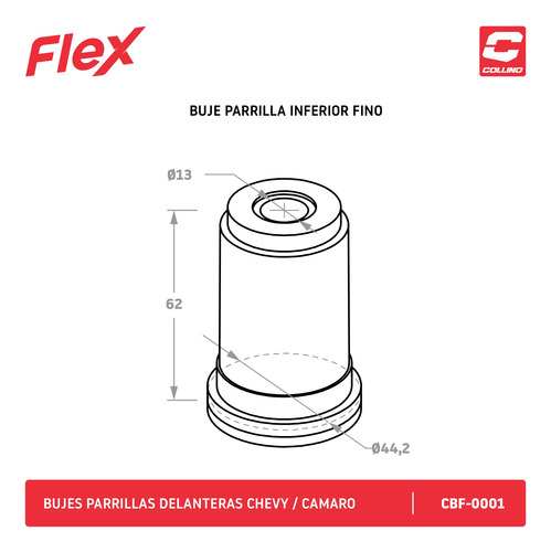 Imagen 3 de 8 de Faster Bujes Elastomero Chevy Parrillas Camaro Collino