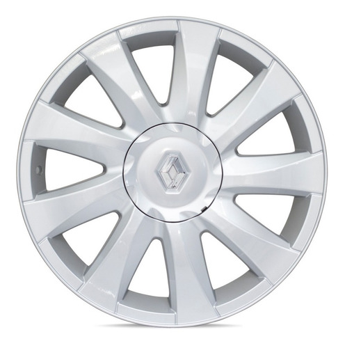 Rodas 17 Megane Grand Tour 4x100 Renault Clio Sandero Cor Prata