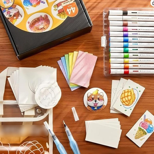 Kit De Pintura Con Textura De Espuma 3d, Dibujo Rectángulo