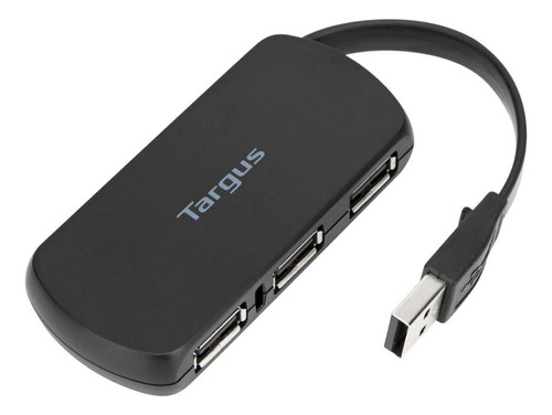 Hub Usb Targus 4 Puertos Usb-a 2.0 Black - Ach114us