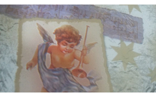 Saquinhos 10cm X 14cm Para Presente Natal Anjo Serafim Sino