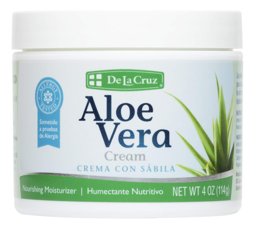 De La Cruz Crema Hidratante Facial De Aloe Vera, Crema De Al