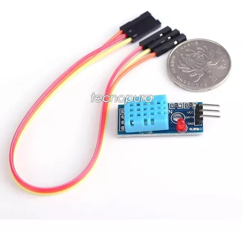 Módulo Sensor de Humedad y Temperatura DHT11 con cables jumper