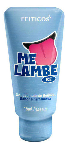 Gel Estimulante Beijável Me Lambe Ice Esfria Sabor Framboesa