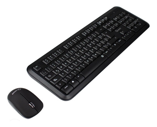 Combo Quasad Qkm-5100g Teclado Y Mouse Inalámbrico Negro