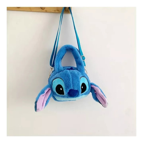 Cartera Peluche Stitch Dos Posiciones Hermosa Lilo Única 