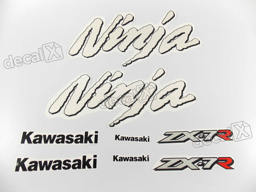 Kit Jogo Emblema Adesivo Kawasaki Ninja Zx-7 1996 Zx796v Fgc