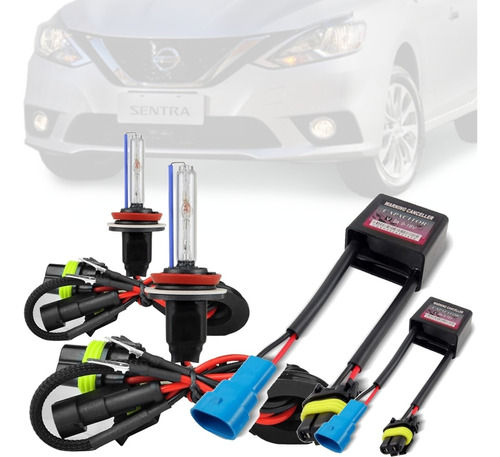 Kit Xenon + Canceller Para Farol Baixo H11 Sentra