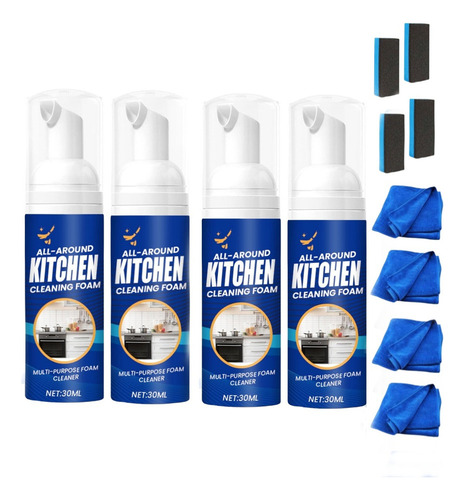 Juego De Limpiador De Espuma De Cocina Completo *4 Unids