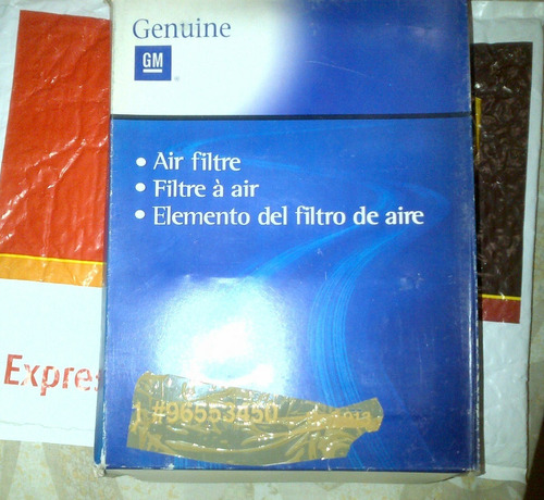 Filtro Aire De Motor Optra Original Gm