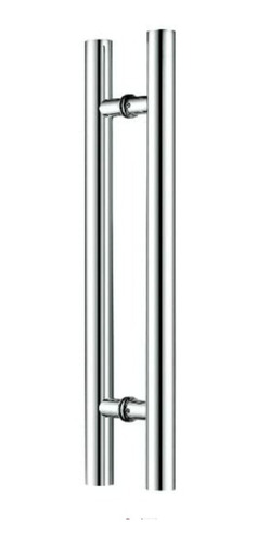 Imagen 7 de 8 de Manija Puerta Vidrio De Enfrentar Acero Inoxidable 59,5cm