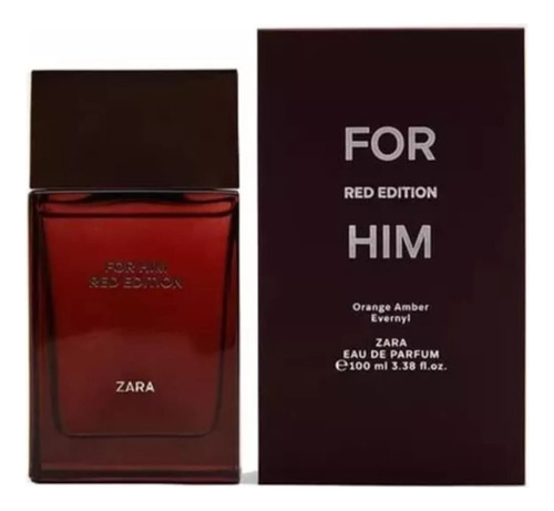 Perfume Zara. For Him Red Edition. 100ml. Edp. Para Hombre