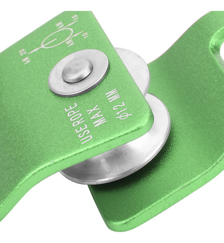 Polea Única Con Placa Lateral De Descenso Para Equipo De Esc