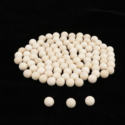 2 X 100xhardwood Balls Solid Natural Beech Bolas De Madera