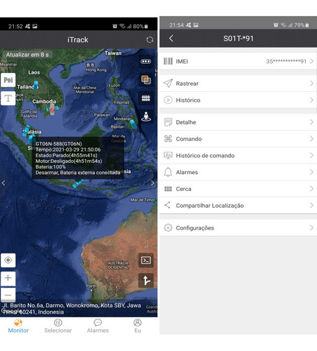 Imagem 7 de 9 de Plataforma De Rastreamento Gps Com App + Chip M2m Vivo 50mb