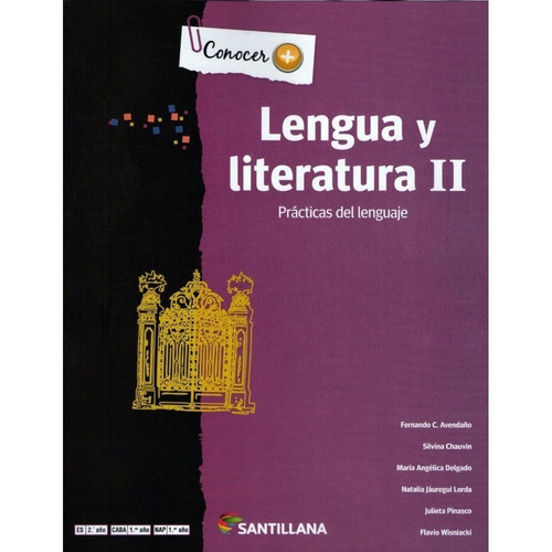Lengua Y Literatura 2º, De Avendaño Y Otros. Editorial Santillana En Español