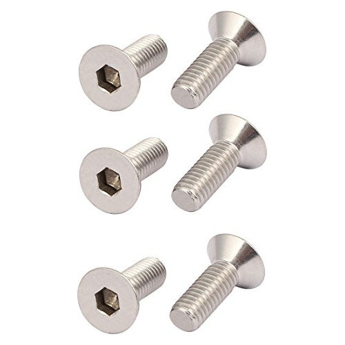 Tornillos De Cabeza Plana Enchufe Hexagonal M6x18mm, Ac...