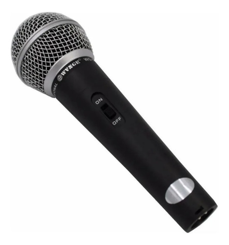 Microfone M-58 Dinâmico Profissional  Wvngr Cardióide Preto 