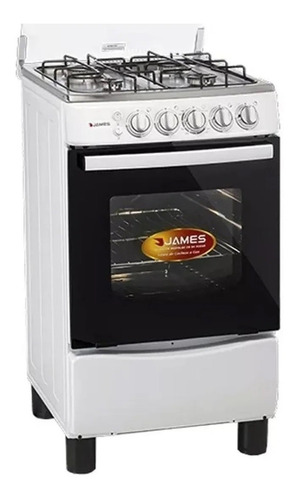Cocina A Gas James Con Grill Electrico C 650 Mb Blanca (ch)