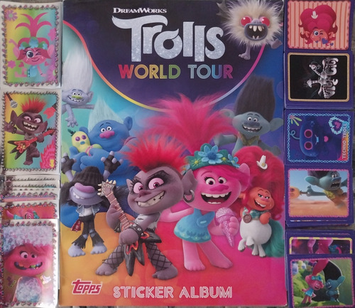 Trolls World Tour Album Completo Com Figurinhas Para Colar 