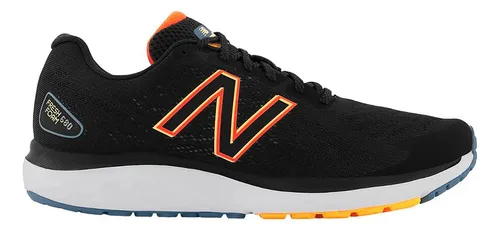 Tenis New Balance Fresh Foam 680 V7-negro/naranja