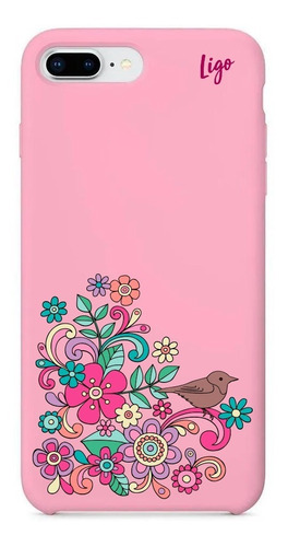 Capa Capinha Case - Floral Doodle - Para iPhone 7 / 8 Plus