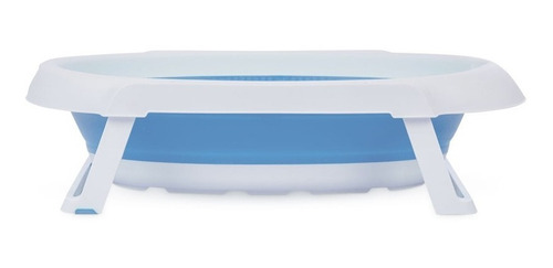 Bañera Para Bebe Carestino Plegable Celeste Con Soporte