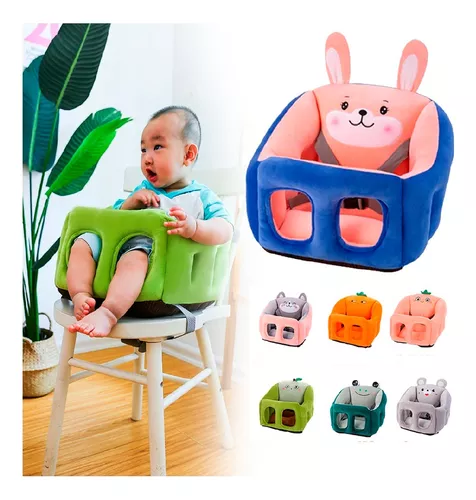  Asiento de apoyo para bebé, sofá de dibujos animados, lindo  aprendizaje sentado, silla para sentarse para bebé, protector de cabeza  trasera, gorila para bebés, asientos de piso : Bebés