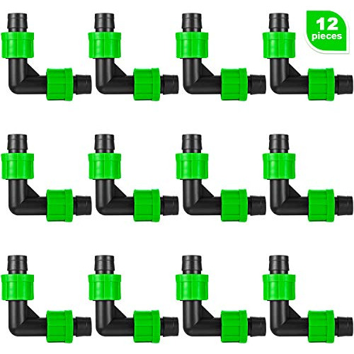 Codo Universal Para Irrigación Por Goteo De 1/2 Pulgada, 12