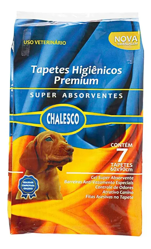 Chalesco tapete higiênico 90x60cm 7 unidades