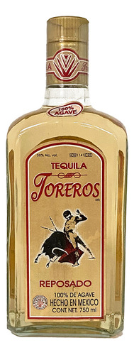 Tequila Toreros Etiqueta Vintage Reposado 750 Ml