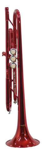 Trompeta Bb Roja Tono Sib Con Estuche Cyruswinds 6418rdcw