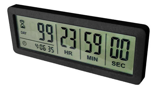 Temporizador De Digital De 999 Días Reloj De Negro
