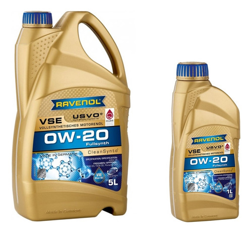 Aceite 0w20 Vse Ravenol 6 Litros Norma Vw 508 00 509 00