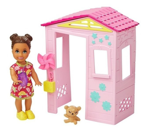 Barbie Skipper Muñeca Casa De Juego Osito Y Accesorios!!