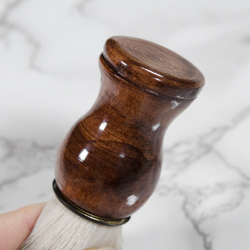 2 Limpiadores De Barba Facial Con Mango De Madera Para Afeit
