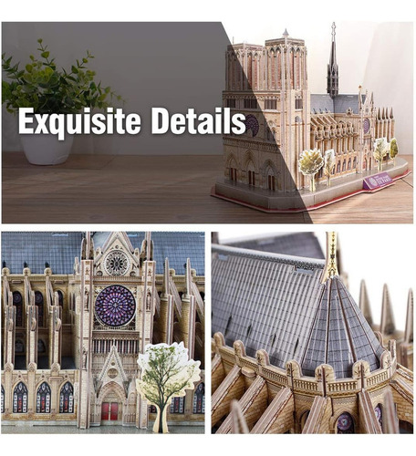 Fl Notre Dame París National Geographic - Rompecabezas 3d