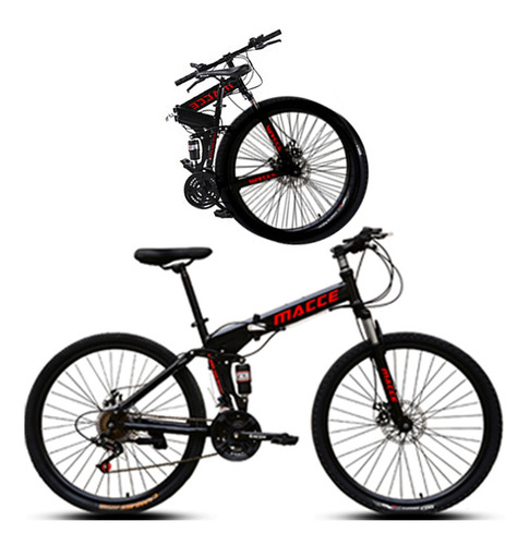 Plegable Mountain Bike Lagom Macce Mei-yunba R26 21v Frenos De Disco Mecánico Cambios Negro