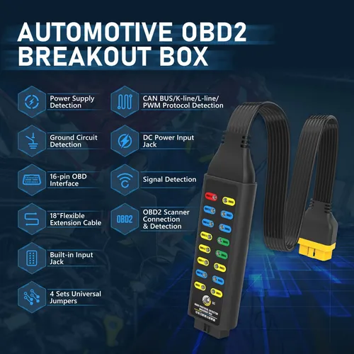 Caja De Ruptura Obd2, Detector De Protocolo Obdii Automotriz