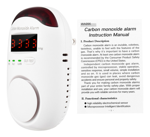 Lk Monitor De Detector De Monóxido De Carbono Tipo