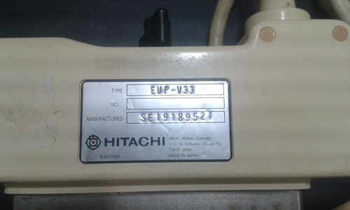 Transdutor De Ultrassom Hitachi Eup-v33 Leia A Descrição