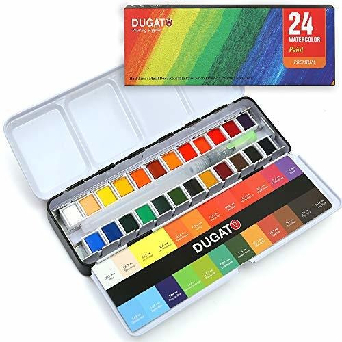 Pintura De Acuarela, Colores Vibrantes Surtidos (en Caja De 