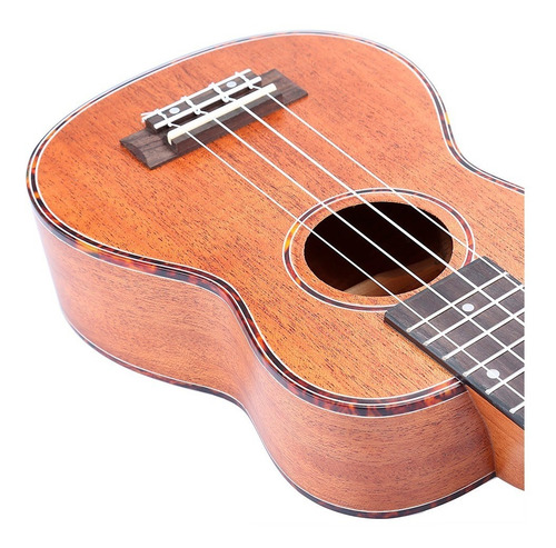 Imagen 4 de 10 de Ukelele Soprano Fzone Fzu-06 Caoba Cuerdas Aquila