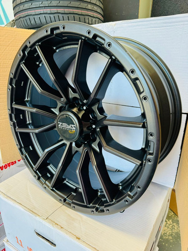 Rodas Aro 20 6x139 Zwat4 Off-road Ranger S10 Hilux / 4 Rodas Cor Preta Fosca
