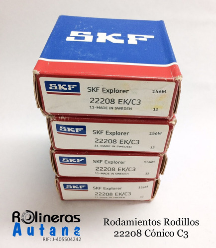 Rodamiento 22208 Ek/c3 - E/c3 - Skf