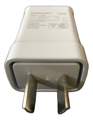 Cargador Samsung Ep-ta200 Original Carga Rapida Fast Charge Blanco