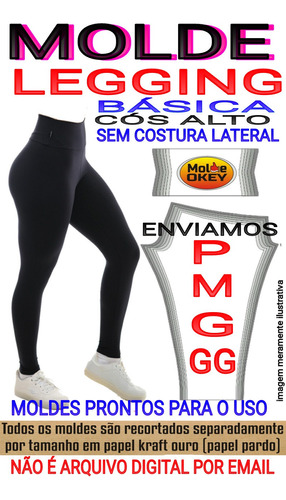 molde de legging fitness